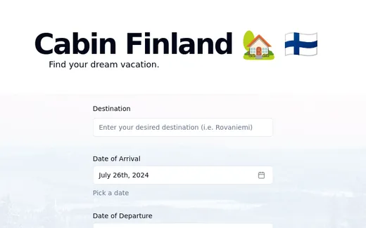 CabinFinland.com project screenshot